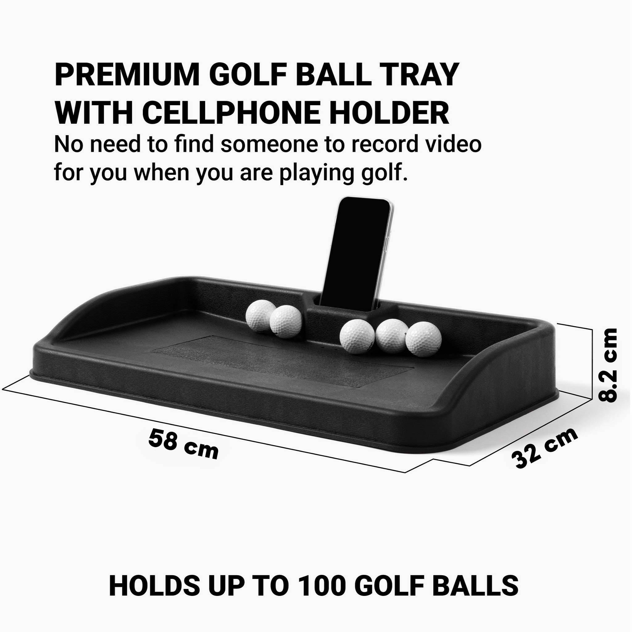 SKYTRAK Ball Tray with Cell Phone Holder
