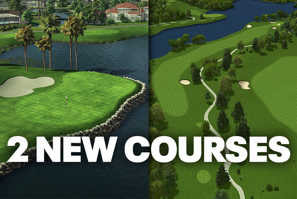 SKYTRAK ST MAX simulator rendering of the 15th hole at PGA National Champion Course for home golf simulation
