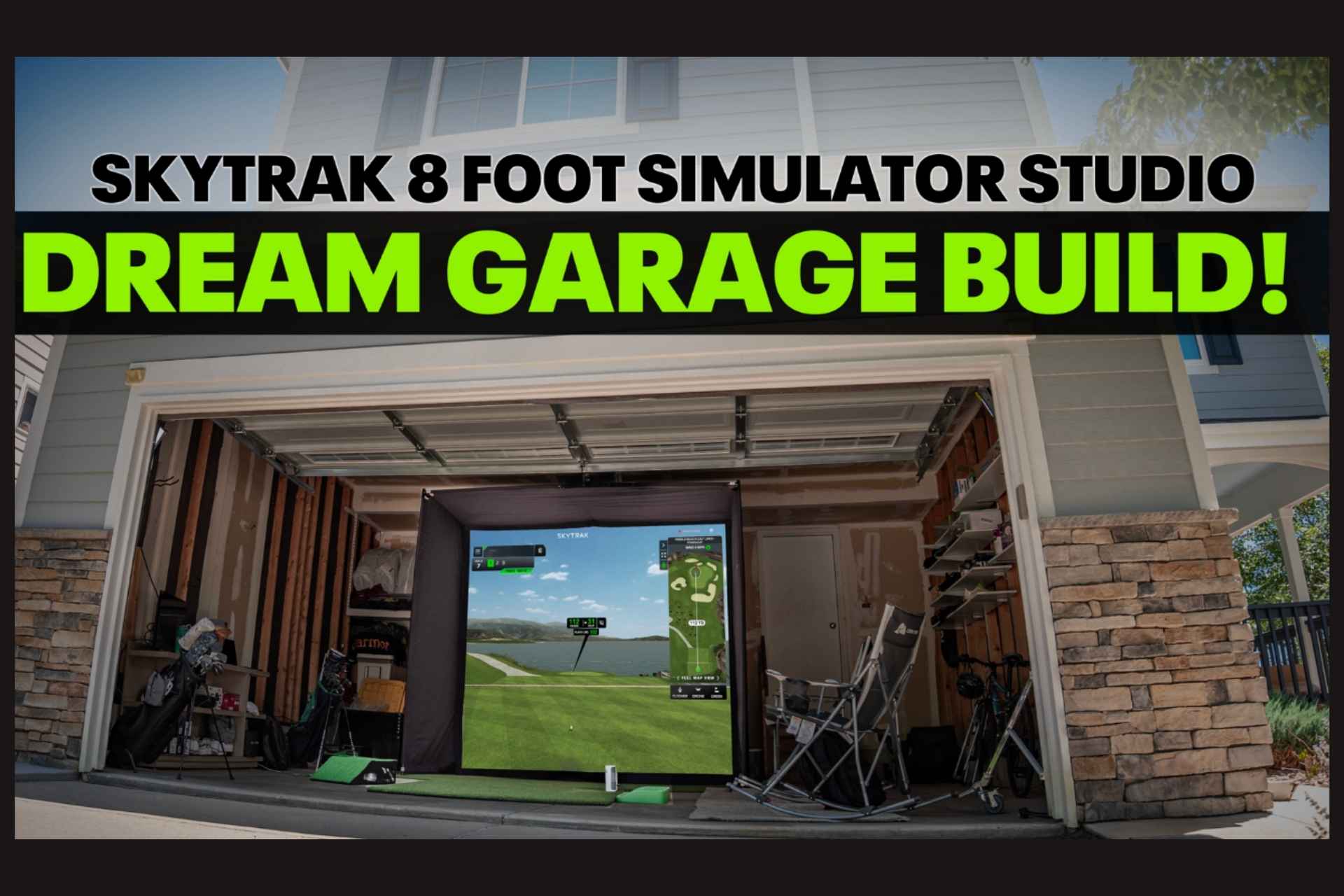 DIY Garage Golf Simulator Setup with SKYTRAK
